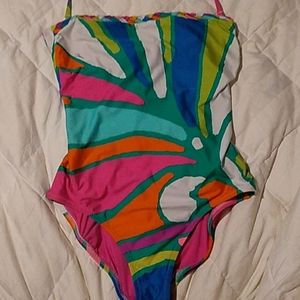 Trina turk form fitting,  forgiving bathing suit